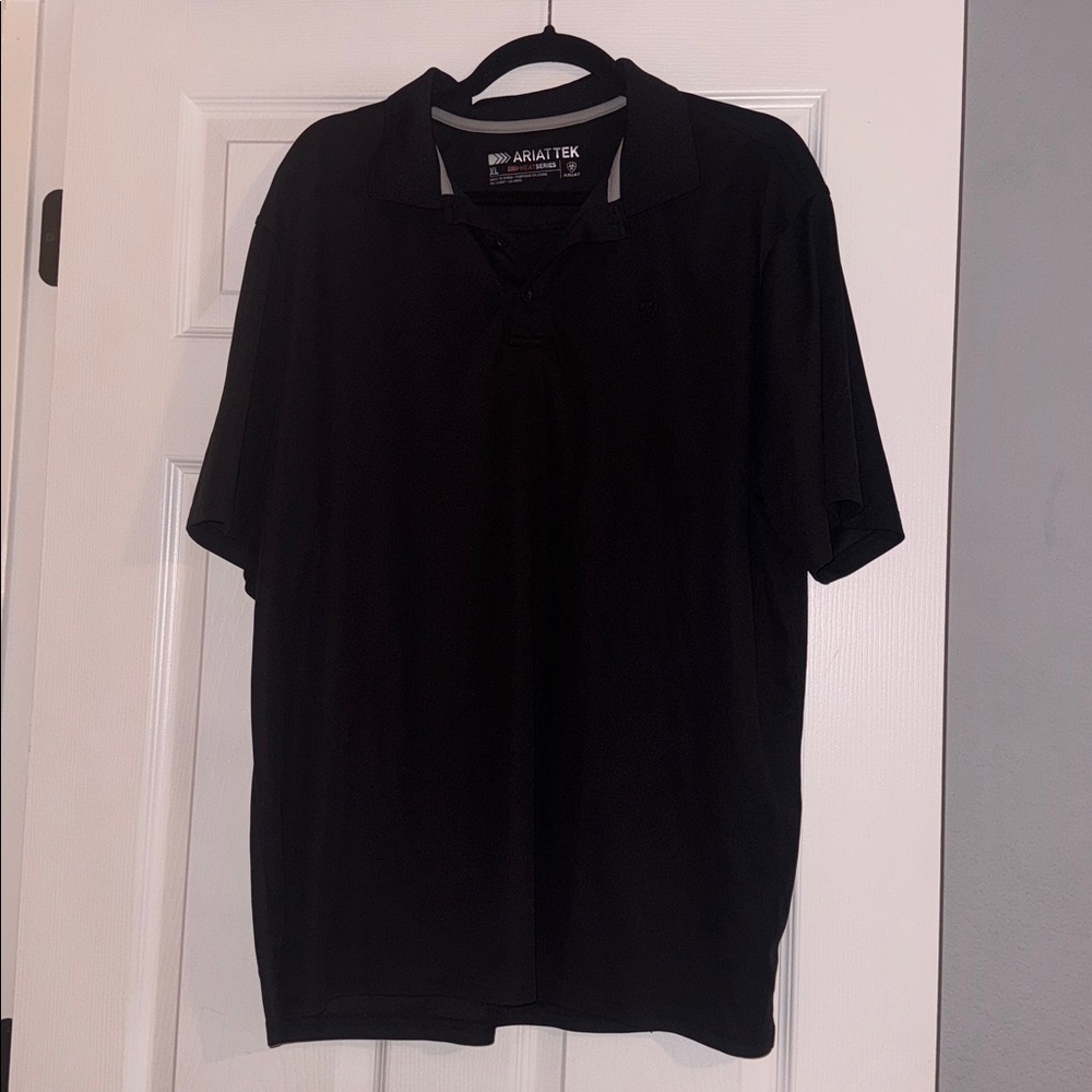 AriatTEK Black Polo Shirt
